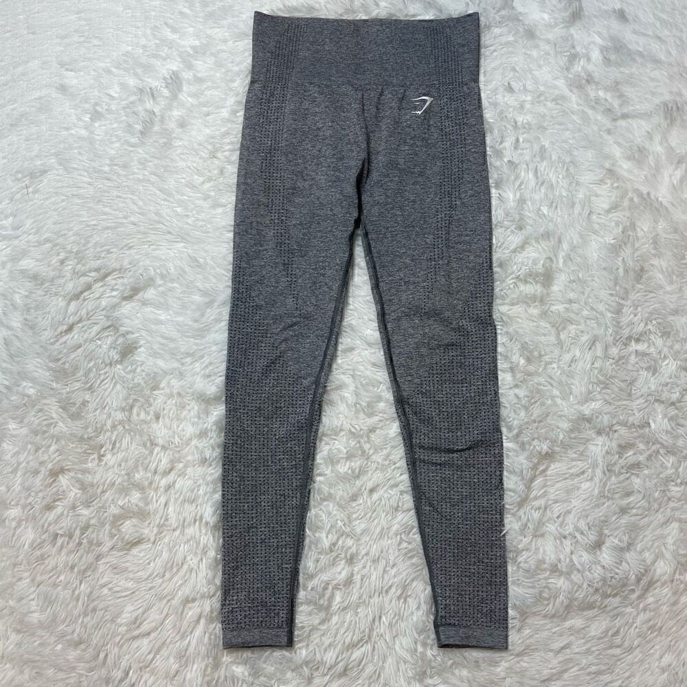 Gymshark Flex High Waist Leggings Women’s Size Small Contour Compression Gray